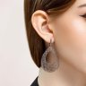 Серьги длинные из серебра (Арт.94021106)