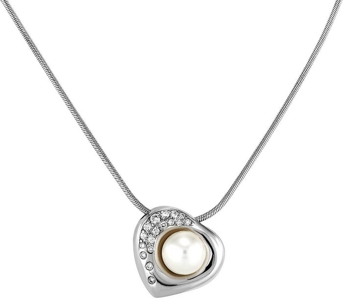 Кулон из белого золота с бриллиантом и жемчугом (Арт.sd530gnb3)