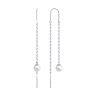 Серьги из серебра с жемчугом (Арт.94025916)
