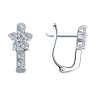 Серьги из серебра с фианитами (Арт.94026033)