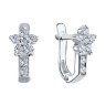 Серьги из серебра с фианитами (Арт.94026033)