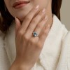 Кольцо серебряное с топазом и фианитами «Ледяная акварель» Соколов (арт.92014850)