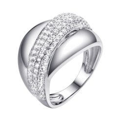 Кольцо из серебра с фианитом (Арт.cz-r01199-x-w-x-x-w)