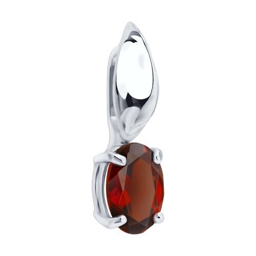 Подвеска из серебра с гранатом (Арт.92030867)