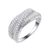 Кольцо с фианитами Spark Line «Сверкающий Ветер» Fresh Jewelry (арт.MP-R00337-X-W-X-X-W)