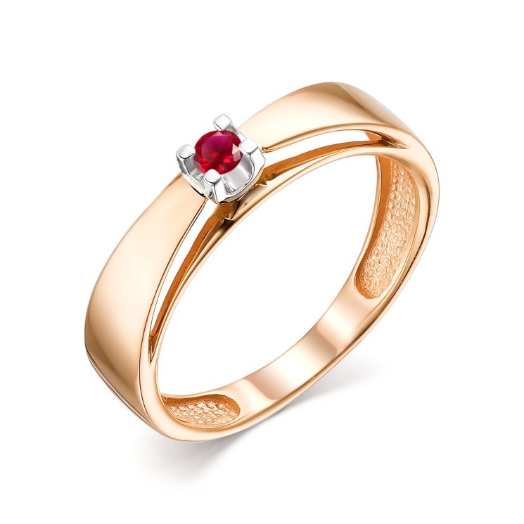 Кольцо из золота с рубином Алькор КЮЗ (Золото) 13575-103