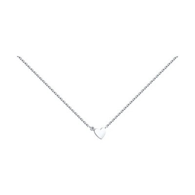 Колье из серебра с фианитом «Сердце нежности» SOKOLOV (арт.94070160)