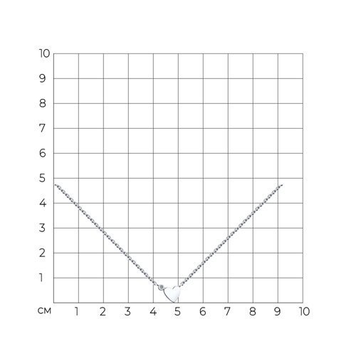 Колье из серебра с фианитом (Арт.94070160)