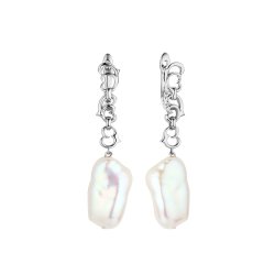 Серьги из серебра с жемчугом (Арт.pi-e448-12-x-w-pn-x-x)