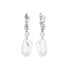 Серьги серебряные с жемчугом «Baroque Grace» Fresh Jewelry (арт.PI-E448-12-X-W-PN-X-X)