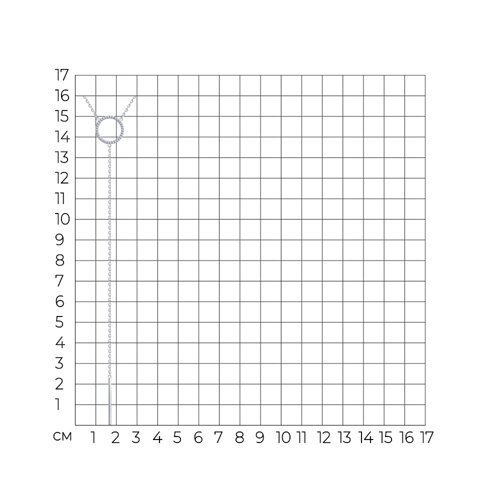 Колье из серебра с фианитами (Арт.94070672)