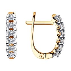 Серьги из золота с бриллиантами (Арт.1021345)