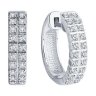 Серьги из белого золота с бриллиантами (Арт.1021677-3)