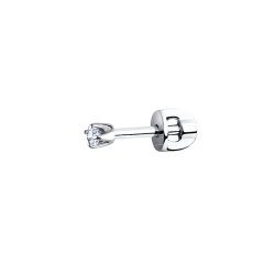 Серьги одиночные из серебра с фианитом (Арт.94170002)