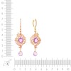 Серьги золотые с аметистом, сапфиром и турмалином «Восточный вальс» MY JEWELS (арт.ER-32258_SR_PS_AM_TU_YG)