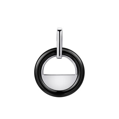 Кулон из серебра с керамикой (Арт.tc-p01563-b-w-x-x-x)