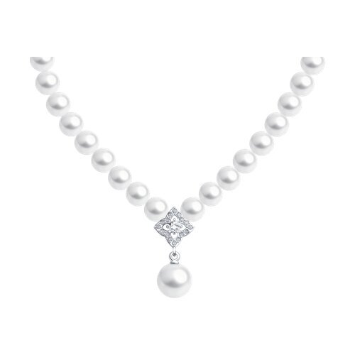 Колье золотое пробы 585 с жемчугом (Арт.79-70003-3)