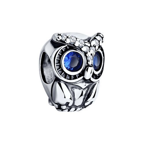 Подвеска-шарм из серебра с фианитами (Арт.95030261)