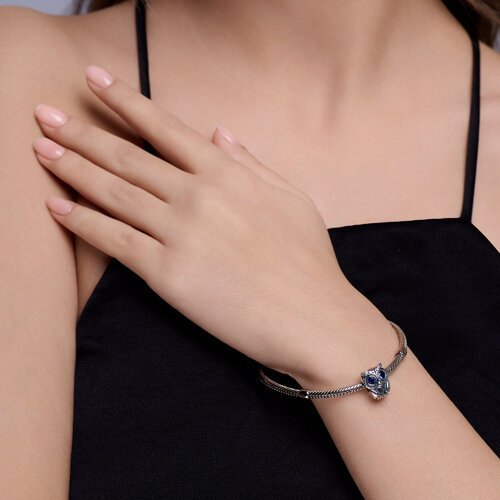 Подвеска-шарм из серебра с фианитами (Арт.95030261)