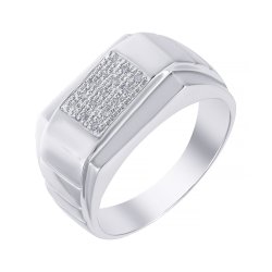 Кольцо из белого золота с бриллиантом (Арт.na5072r-w_d-10_wg)