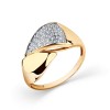 Кольцо золото с фианитами «Совершенство линий» Carlin (арт.001-0464-0001-011)
