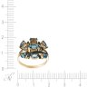 Кольцо из золота с бриллиантом и топазом (Арт.r27741_ko_dl_lt_yg)