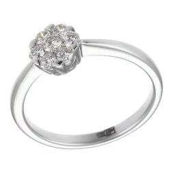 Кольцо из белого золота с бриллиантом (Арт.r37945a-10_wg)