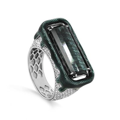 Кольцо с бриллиантами и турмалином «Городские огни» Kabarovsky (арт.11-11366-5213)