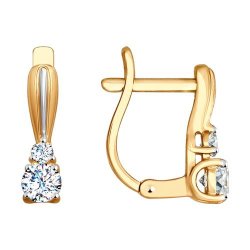 Серьги из золота с фианитами (Арт.51-120-00108-1)