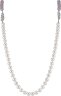 Ожерелье из серебра с жемчугом и кристаллом swarovski (Арт.26l-p36-s-1-16)