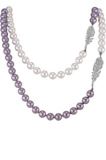 Ожерелье серебро с жемчугом и куб. цирконием «Heavenly Grace» Rivoli (арт.26L-P36-S-1-16)