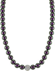 Ожерелье из серебра с жемчугом (Арт.91l-sk-19)