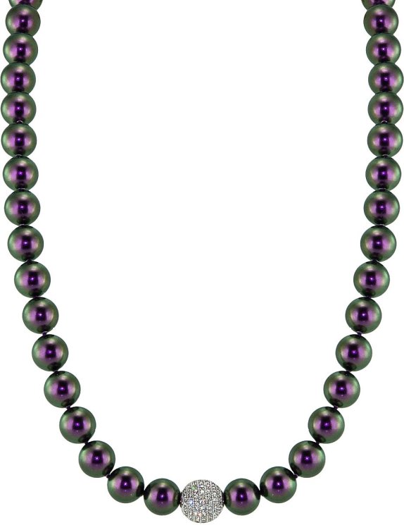 Ожерелье из серебра с жемчугом (Арт.91l-sk-19)