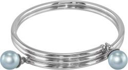 Браслет из серебра с жемчугом (Арт.aab-5-10-27-s)