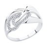 Кольцо из серебра с фианитами (Арт.94012922)