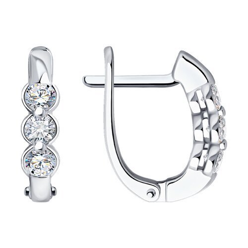 Серьги из белого золота с бриллиантами (Арт.52-220-01908-1)