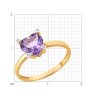 Кольцо золотое пробы 585 с аметистом (Арт.71-00396)