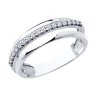 Кольцо из серебра с фианитами (Арт.94013769)