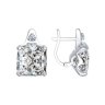 Серьги из серебра с фианитами (Арт.94022280)