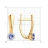 Серьги из золота с бриллиантами и танзанитами (Арт.6024081)