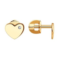 Серьги из золота с фианитами (Арт.029449)