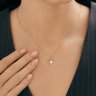 Колье золотое пробы 585 с жемчугом (Арт.797104)