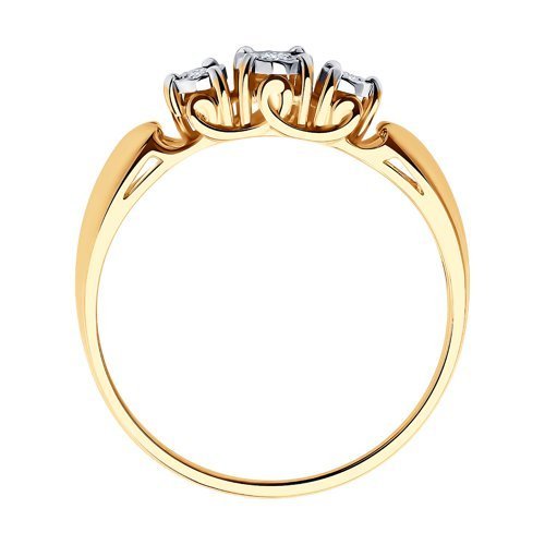 Кольцо из золота с бриллиантами (Арт.1011341)