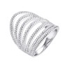 Кольцо серебряное с фианитами «Spark Line» Fresh Jewelry (арт.MP-R00429-X-W-X-X-W)