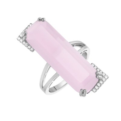 Кольцо из серебра с кварцем и куб. цирконием (Арт.pd-r00293-x-w-pin-x-w)