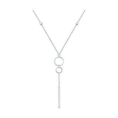 Колье из серебра с эмалью «Городские линии» Соколов (арт.94070162)