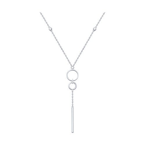 Колье из серебра с эмалью (Арт.94070162)