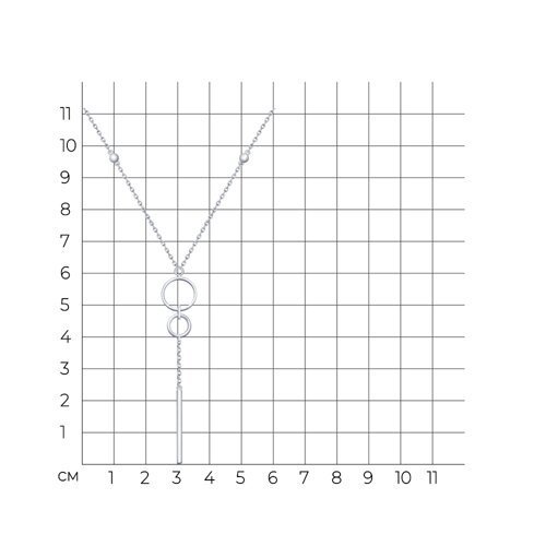 Колье из серебра с эмалью (Арт.94070162)