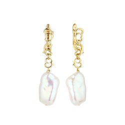 Серьги из серебра с жемчугом (Арт.pi-e448-16-x-l-pn-x-x)