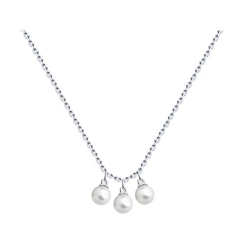 Колье из серебра с жемчугом (Арт.94070496)